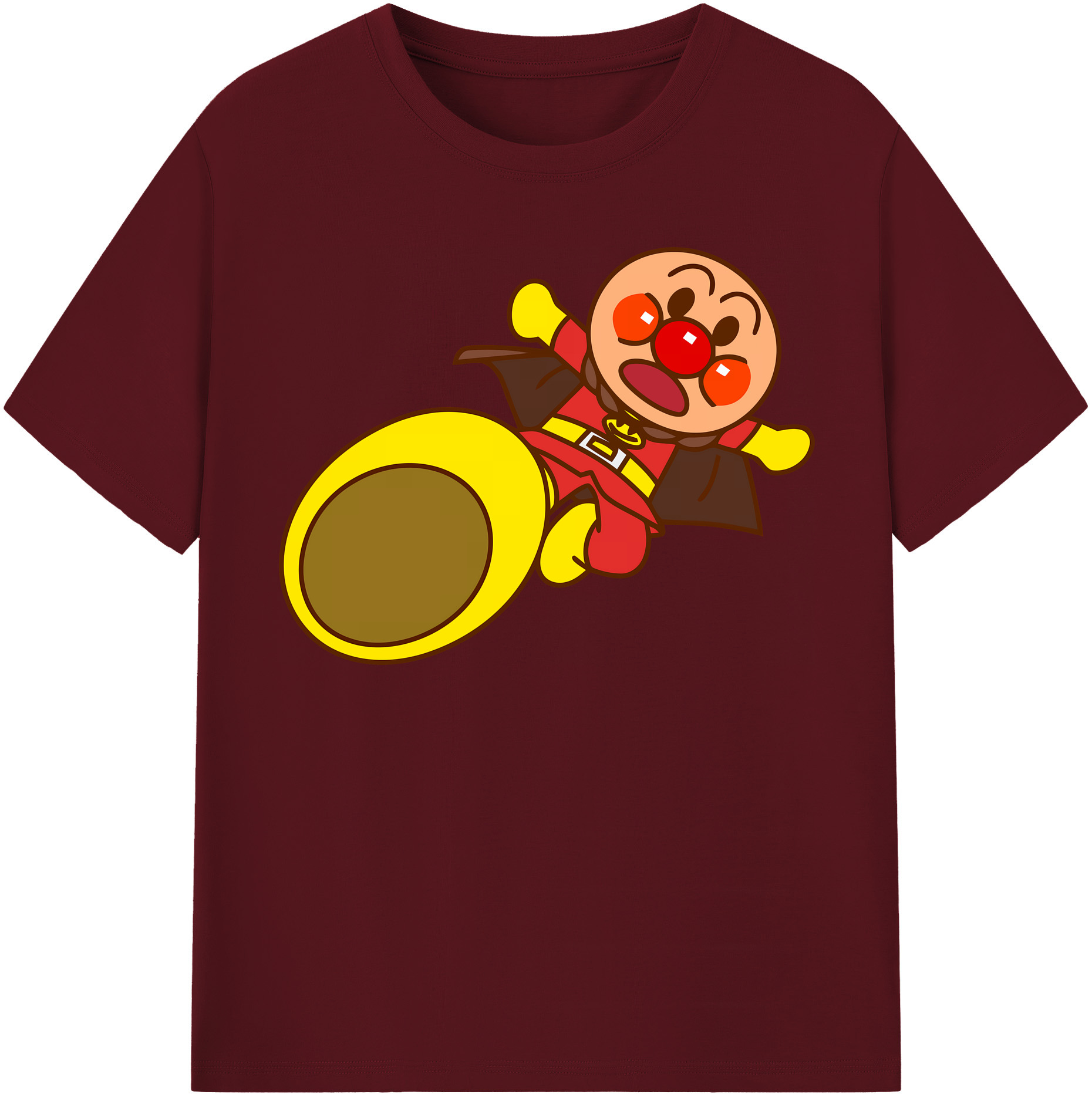 （画像用） アンパンマン Anpanman 綿100％半袖Tシャツ（フロントプリント）